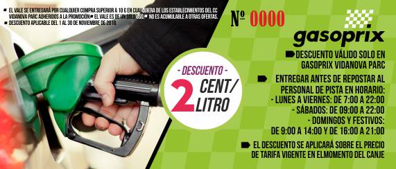 Ven a Gasoprix y disfruta de esta promoción