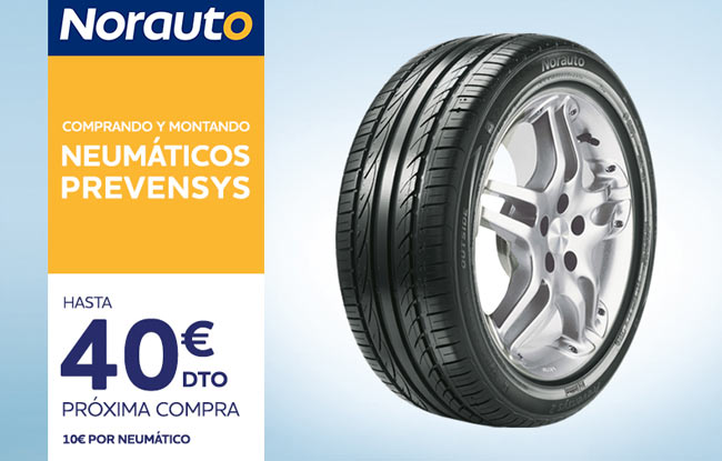 Neumáticos Prevensys en Norauto