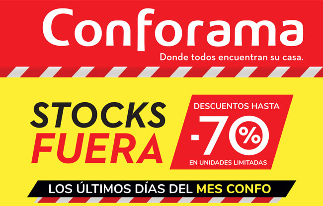 STOCKS FUERA descuentos hasta -70% en unidades limitadas