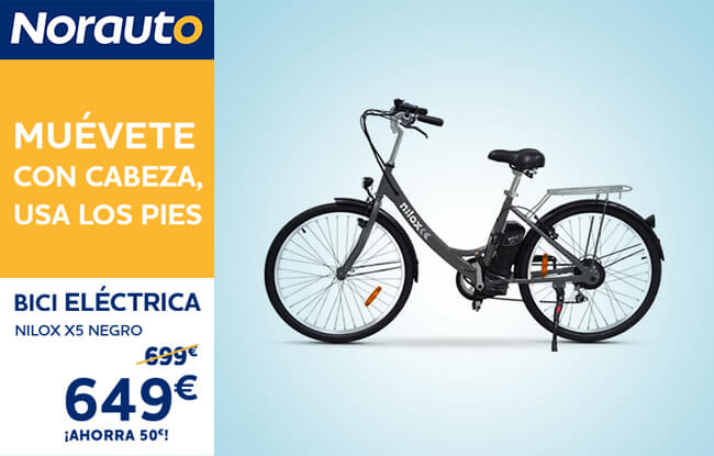Oferta Bici eléctrica Nilox con Norauto