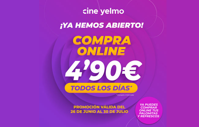 Entradas de cine a 4,90€