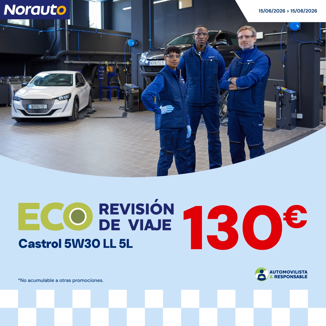 Viaja seguro con la Ecorevisión Norauto por 130€