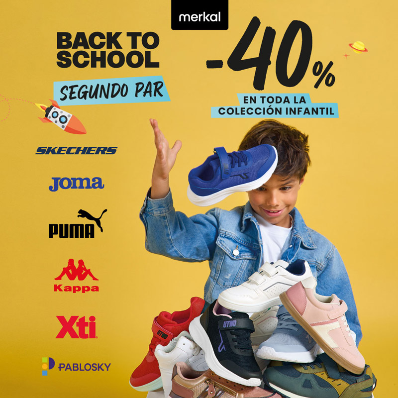 Prepara la vuelta al cole con un -40% en el 2º par