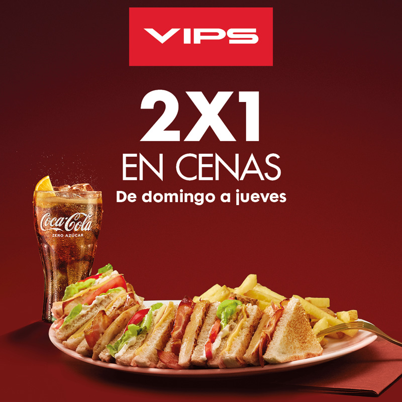 ¡2×1 en sándwiches hamburguesas y ensaladas!