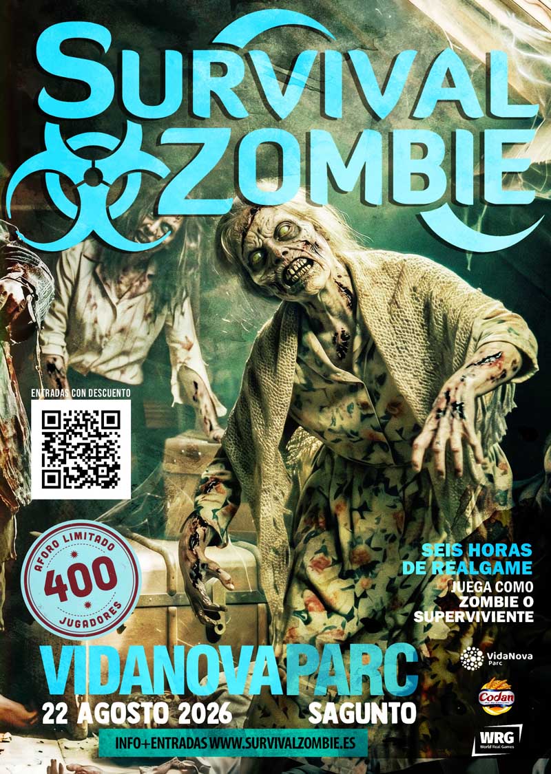 ¡Prepárate para sobrevivir al apocalipsis zombie en Sagunto!