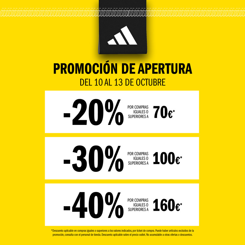 ¡Celebra la Gran Promoción de Apertura de adidas!
